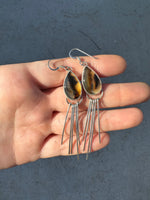 Montana Agate Fringe Earrings