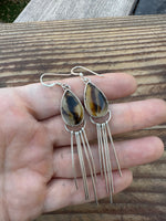 Montana Agate Fringe Earrings