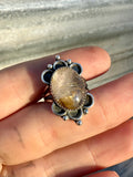 Golden Rutile Ring Size 6