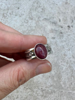 Ruby Triple Band Ring Size 8.75