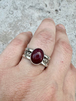 Ruby Triple Band Ring Size 8.75