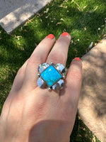 Diamond Turquoise MTF Ring