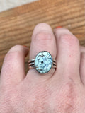 Variscite Triple Band Ring Size 7.5